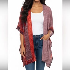 Element Women's Red and Purple Cardigan
